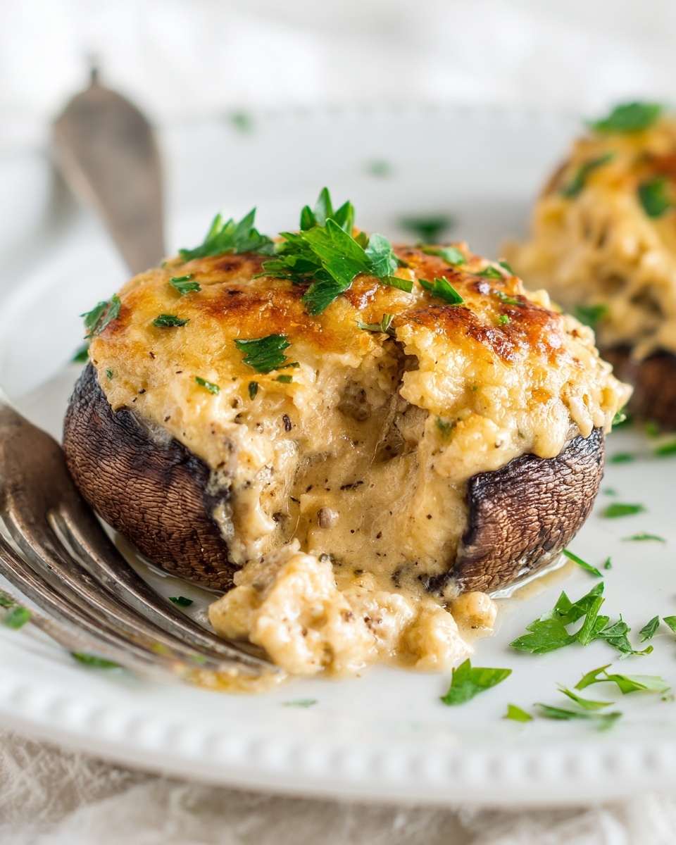 Air Fryer Stuffed Mushrooms Recipe - Recipe Image