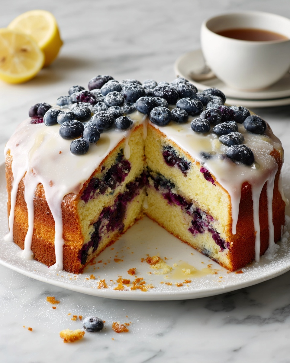 Lemon Blueberry Coffee Cake Recipe - Recipe Image