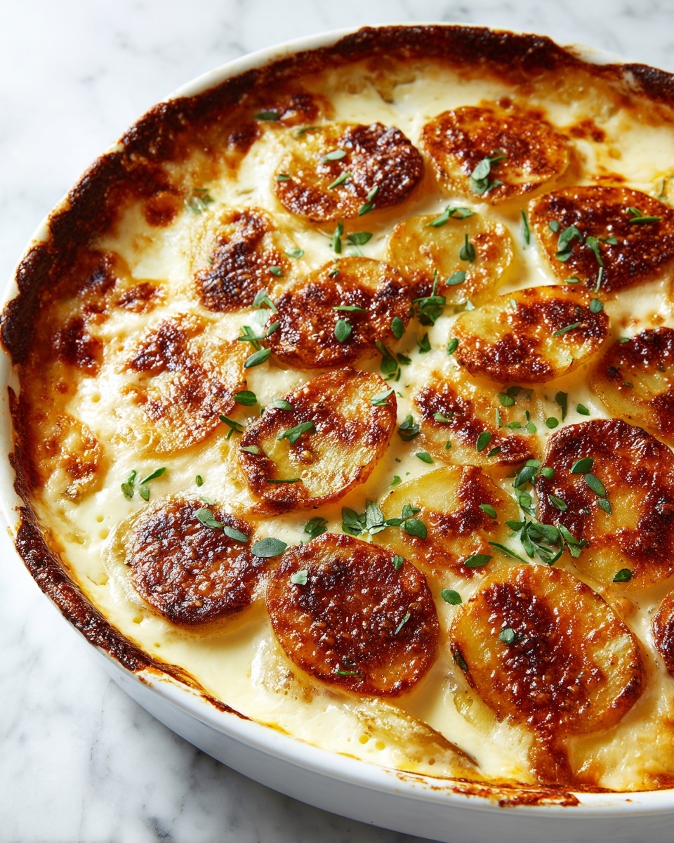 Ruth’s Chris-Inspired Potatoes Au Gratin Recipe - Recipe Image