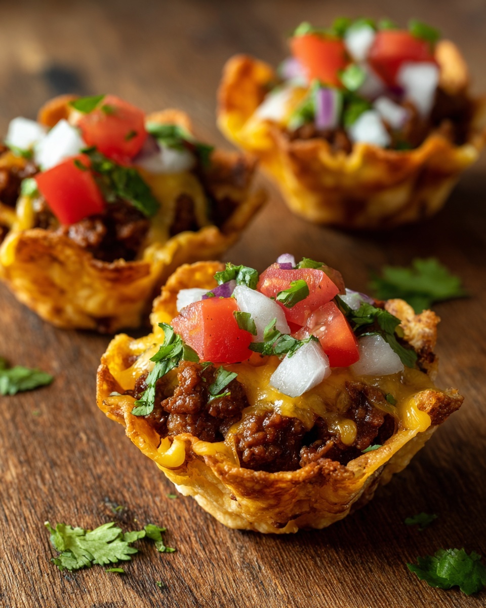 Easy Crunchy Taco Cups Recipe - Recipe Image