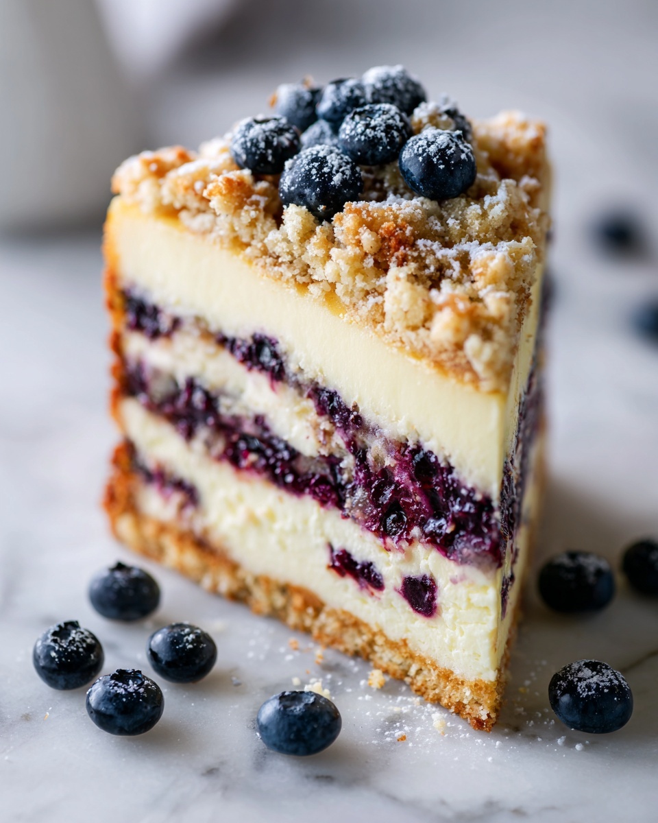 Blueberry Sour Cream Coffee Cake Recipe - Recipe Image
