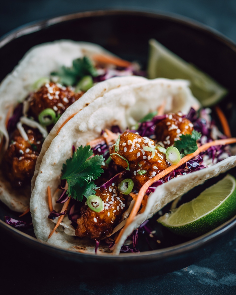 Crunchy Asian-Style Chicken Tacos Recipe - Recipe Image
