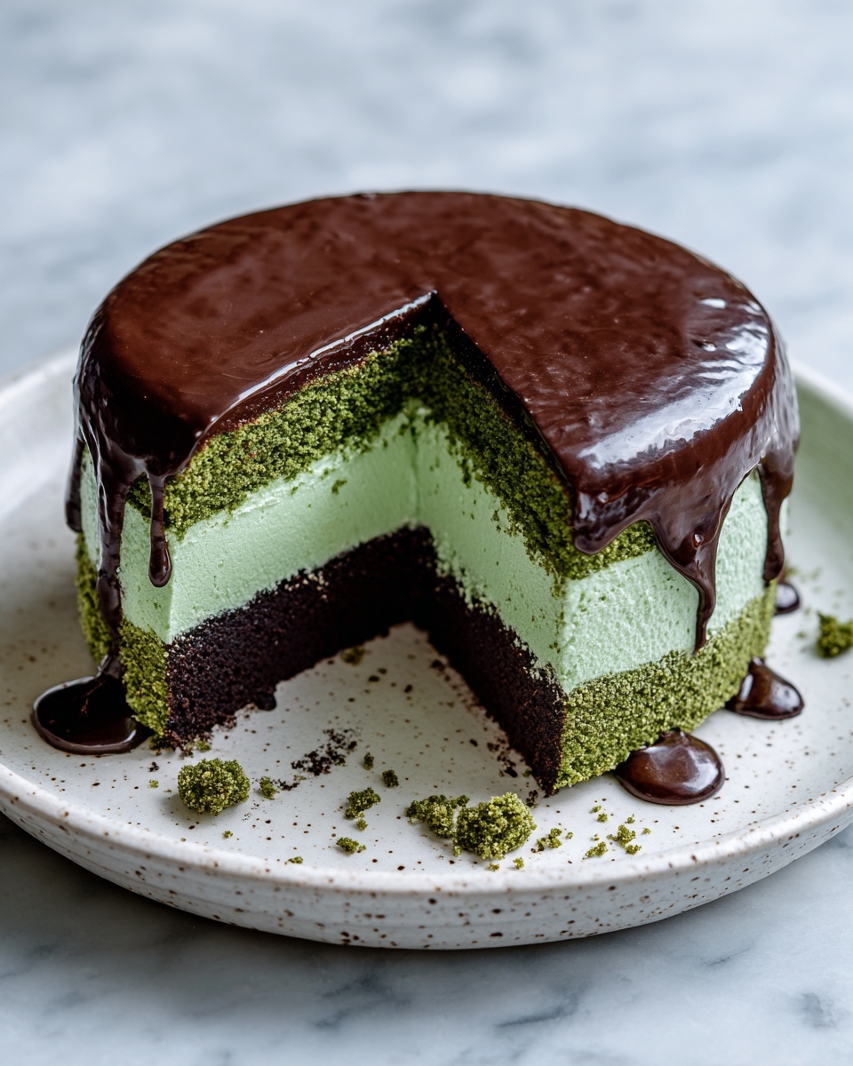 Flourless Pistachio Cake with Chocolate Ganache Recipe - Recipe Image