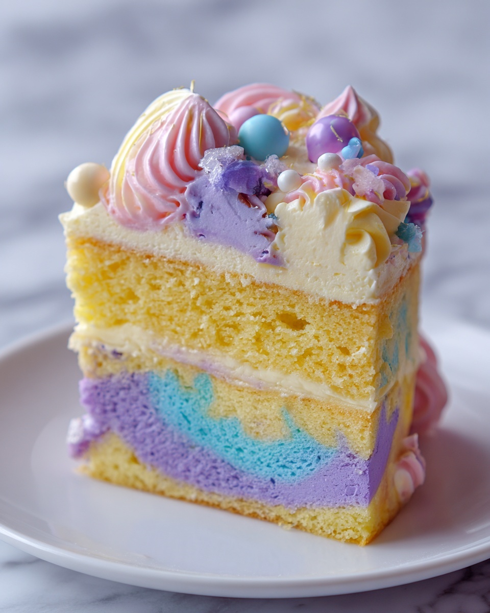 Unicorn Poke Cake Recipe - Recipe Image