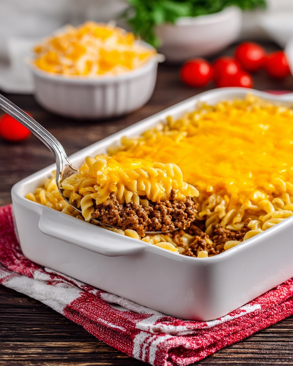Amish Country Casserole (Hearty Homestyle Beef and Noodle Bake) Recipe - Recipe Image