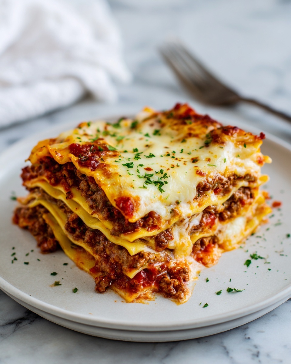 Classic Meat Lasagna Recipe - Recipe Image