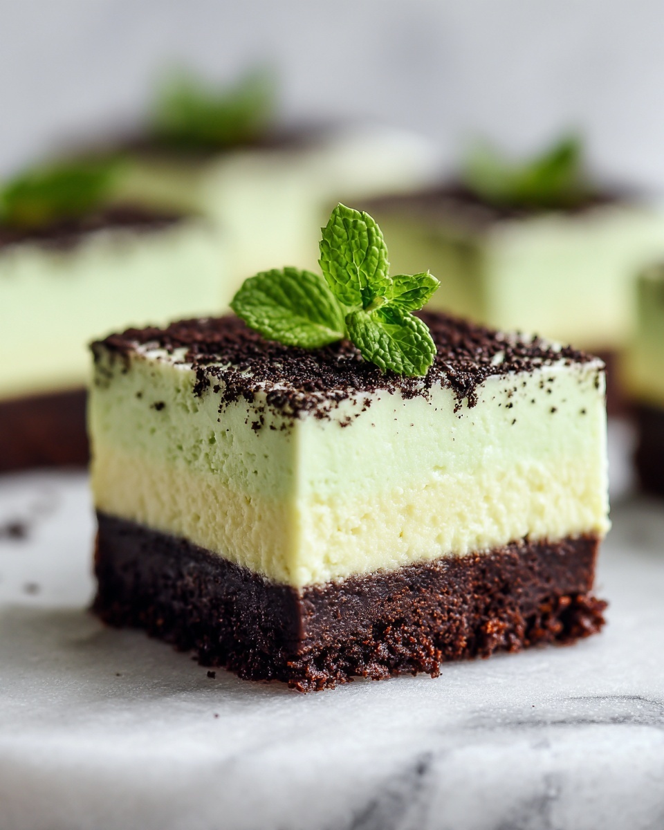No-Bake Minted Earl Grey Slice Recipe - Recipe Image
