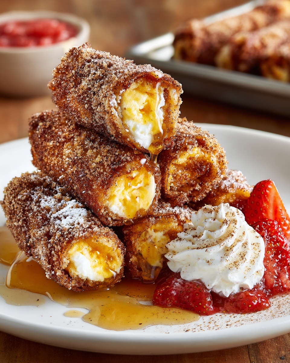 Fried Cheesecake Roll-Ups Recipe - Recipe Image