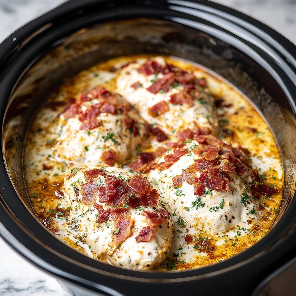 Slow Cooker 3-Ingredient Crack Chicken Recipe - Recipe Image