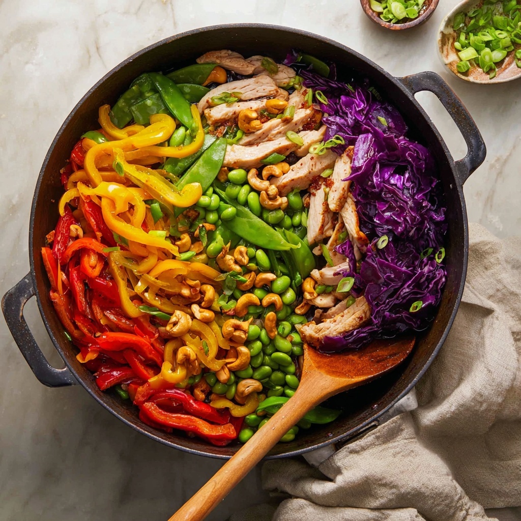 Rainbow Chicken Stir Fry Recipe - Recipe Image