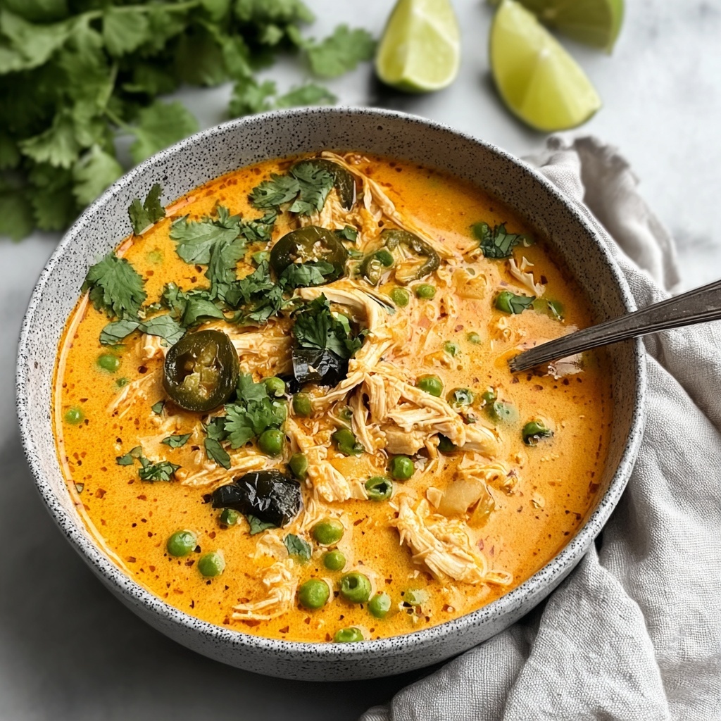 Chicken Poblano Soup: 30-Minute Cozy Dinner Delight Recipe - Recipe Image