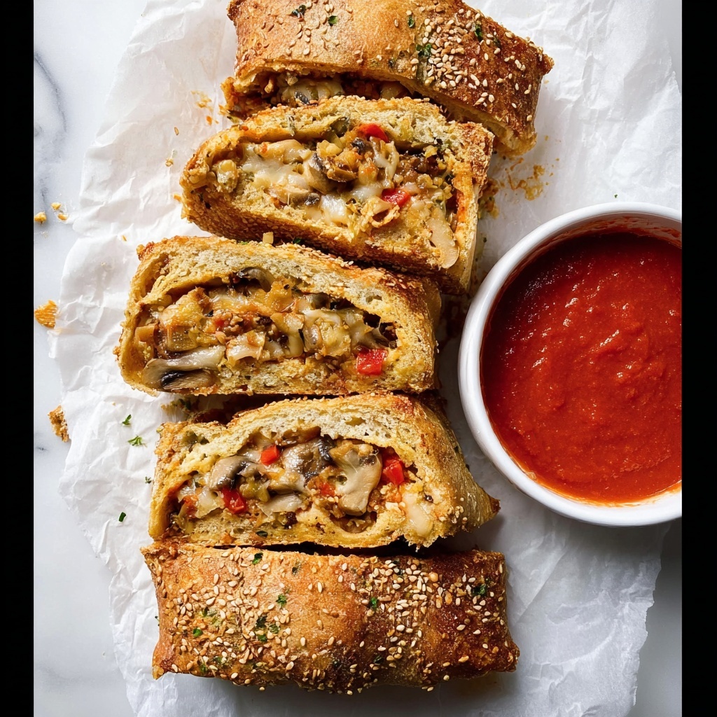 Sausage, Pepper, and Onion Stromboli Recipe - Recipe Image