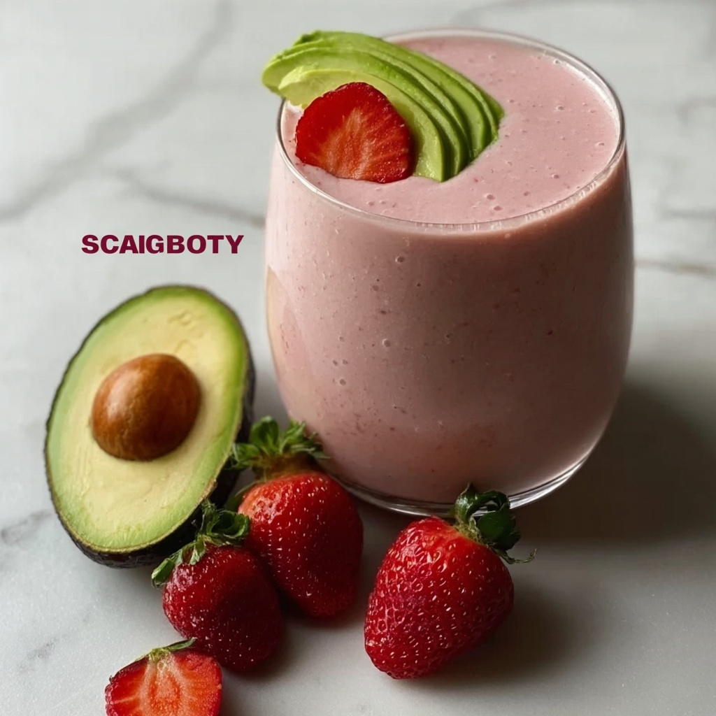 Strawberry Avocado Smoothie Recipe - Recipe Image