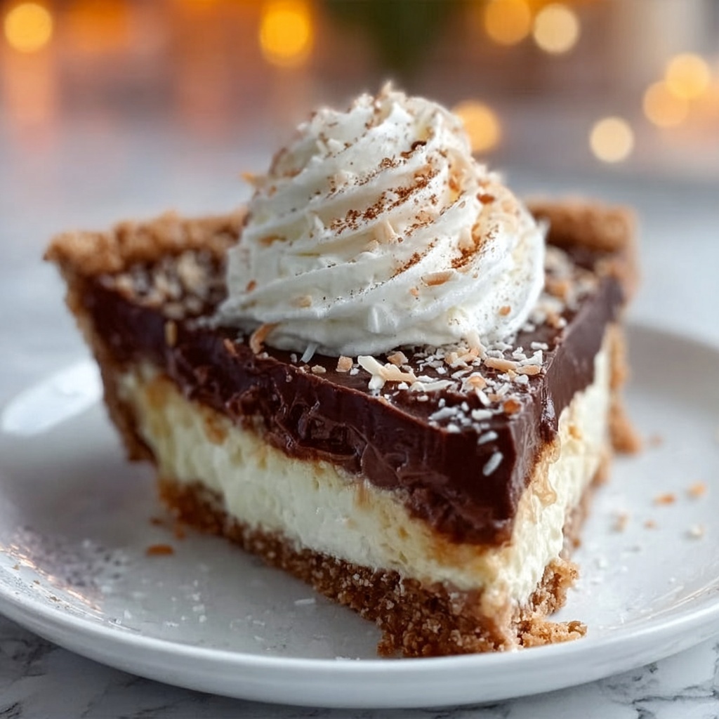 No-Bake German Chocolate Pie Recipe - Recipe Image