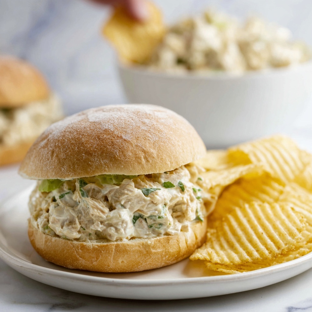 Shredded Chicken Sandwich with Creamy Ritz Cracker Spread Recipe - Recipe Image