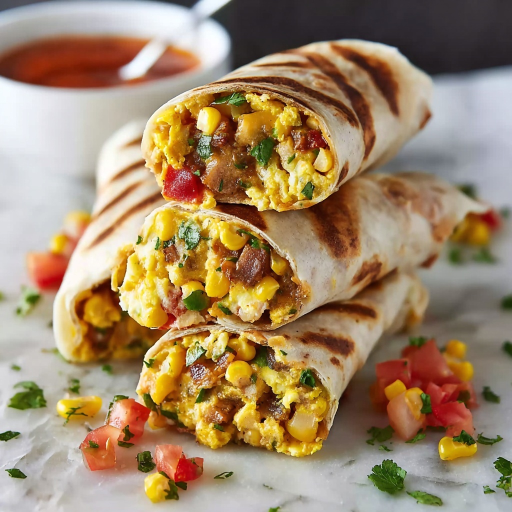 Freezer Breakfast Burritos with Tater Tots and Sausage Recipe - Recipe Image