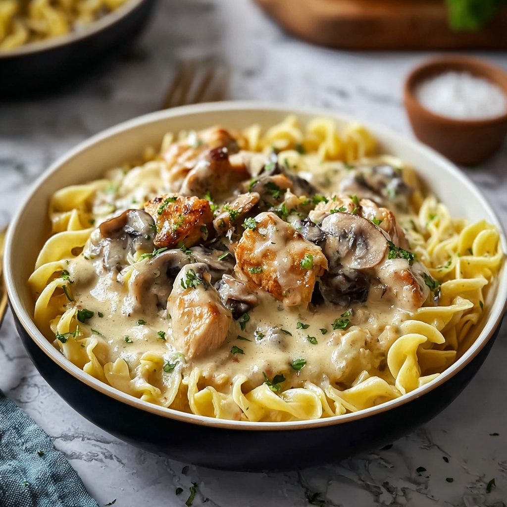 Quick and Easy Rich Chicken Stroganoff for Cozy Nights Recipe - Recipe Image