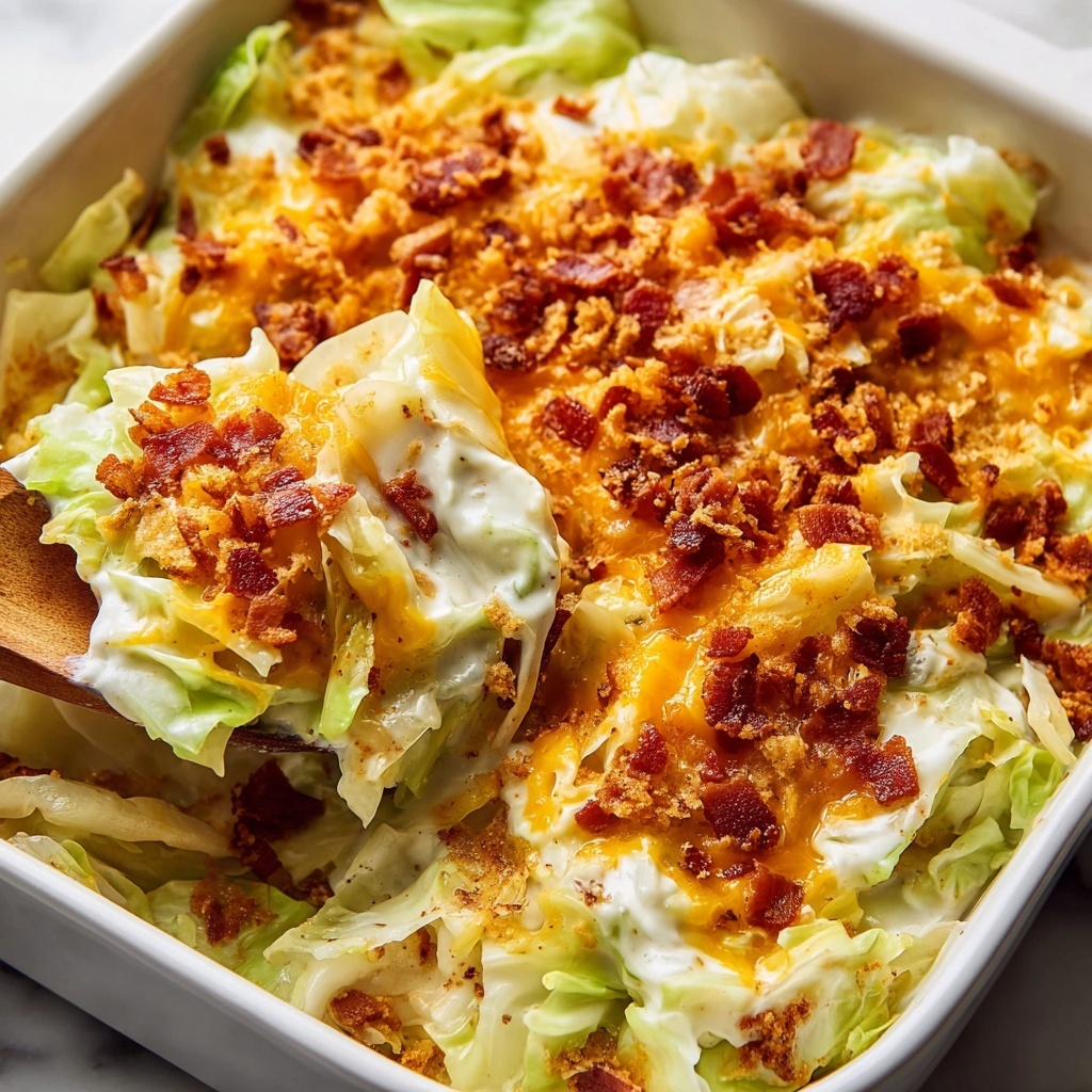 Creamy Bacon and Cabbage Casserole Recipe - Recipe Image