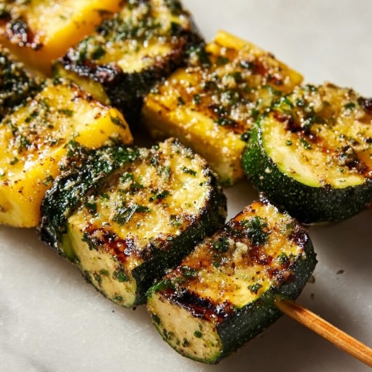 Garlic Butter Zucchini Skewers Recipe