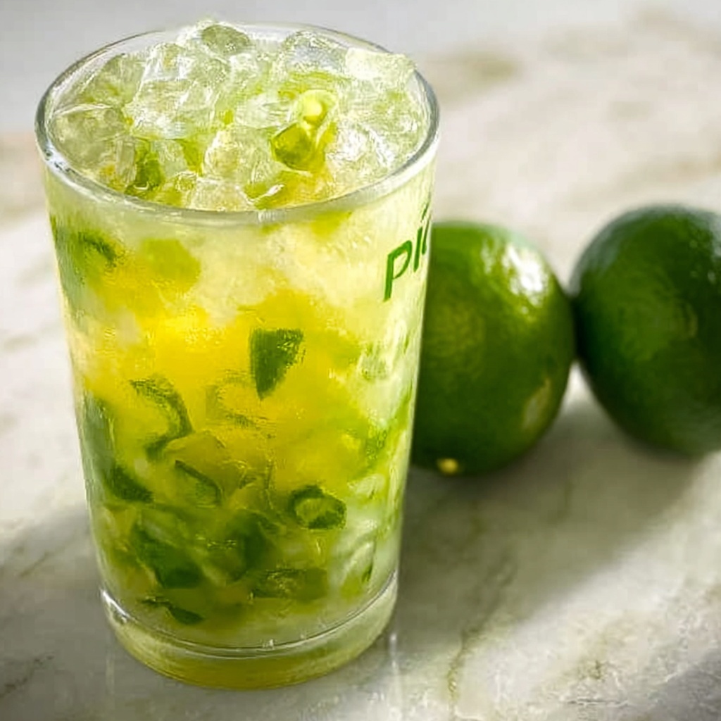 Refreshing Pineapple Matcha Drink Recipe - Recipe Image