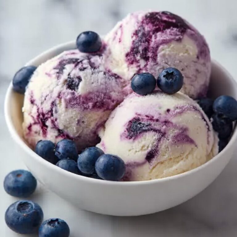 Blueberry Greek Frozen Yogurt Recipe