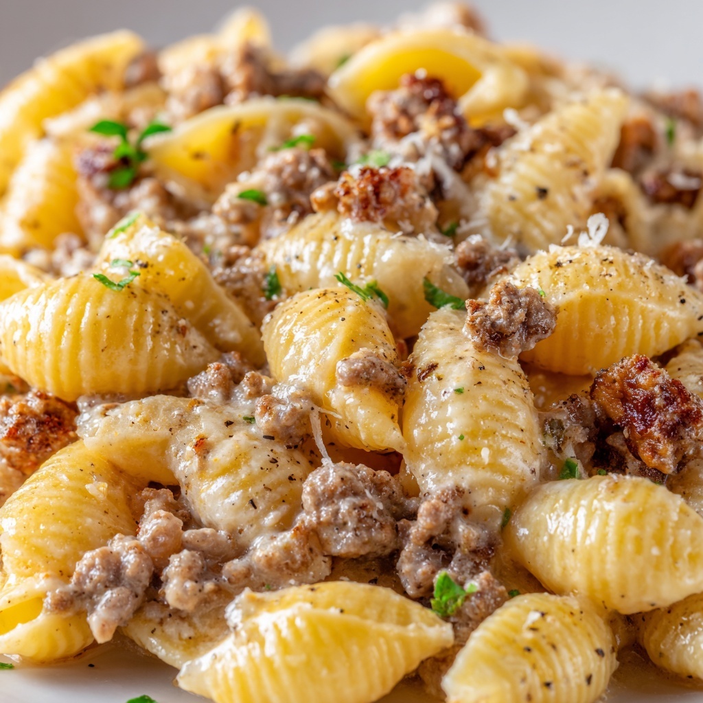 Creamy Ground Beef and Pasta Recipe - Recipe Image