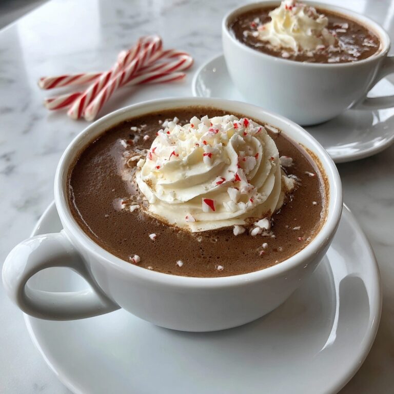 Rich Peppermint Hot Chocolate Recipe