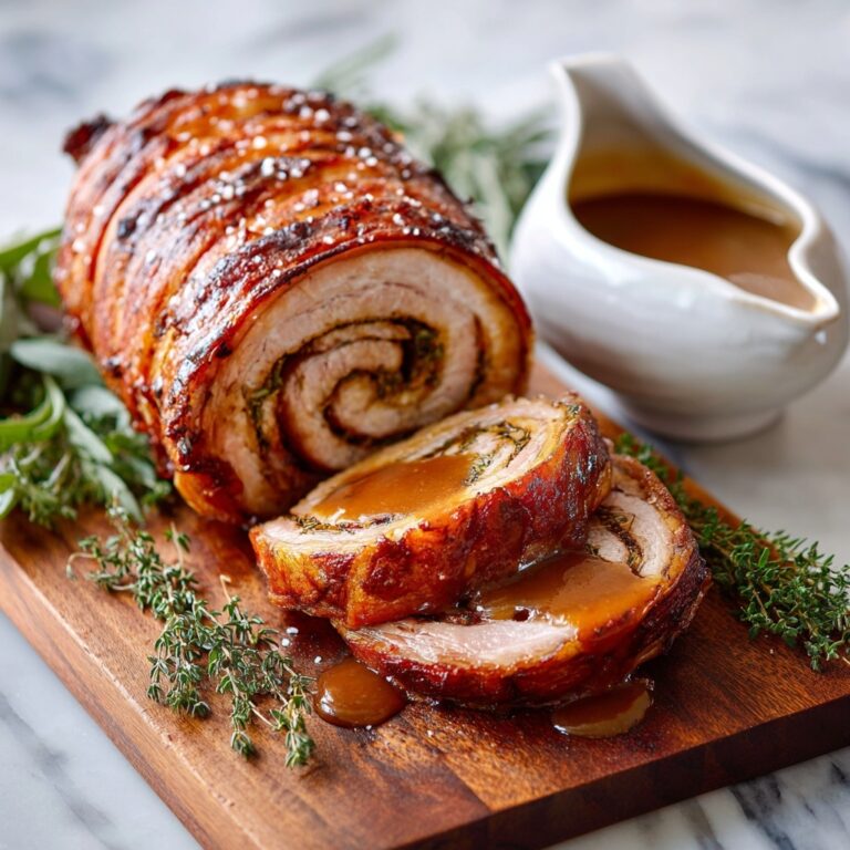 Porchetta with Crispy Skin and Aromatic Fennel Rub Recipe