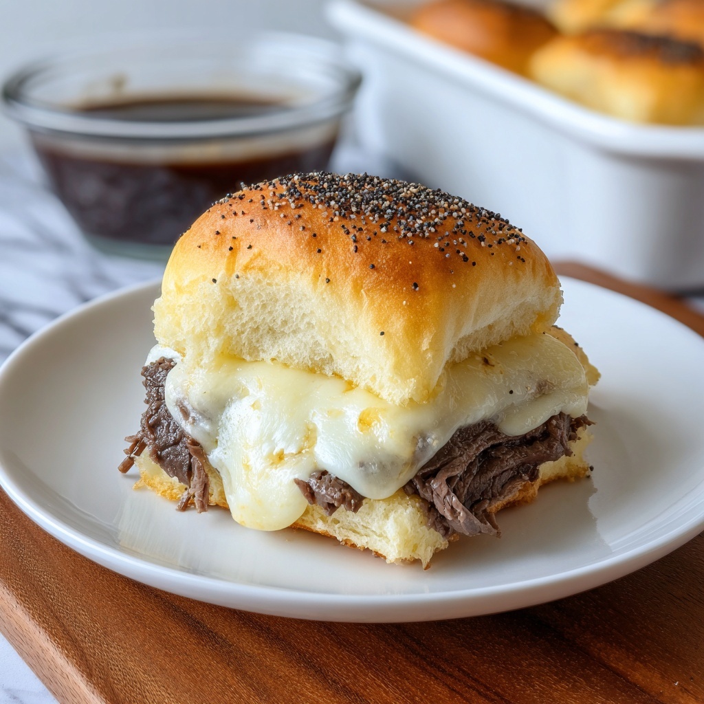 Roast Beef Sliders with Poppy Seed and Barbecue Sauce Recipe - Recipe Image