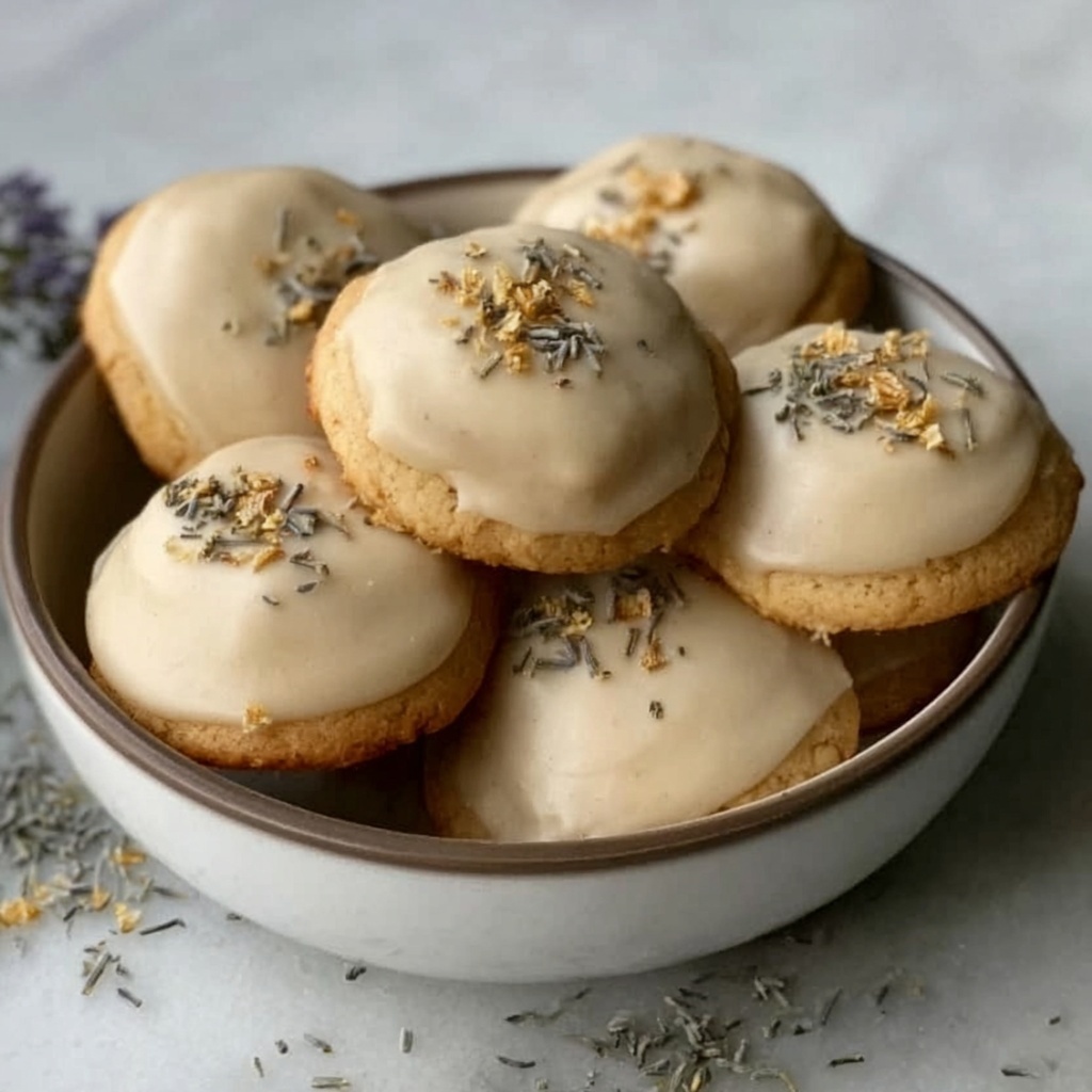 Lavender Lemon Shortbread Cookies Recipe - Recipe Image