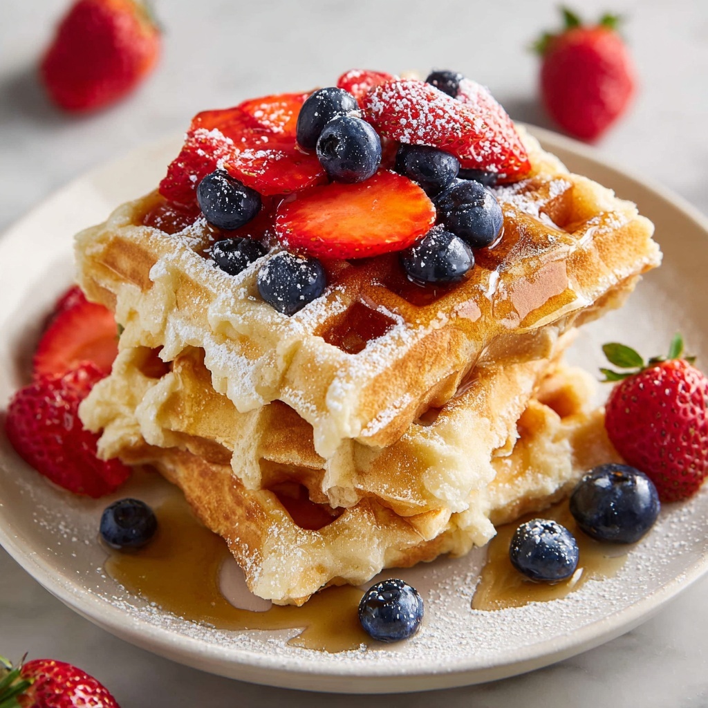 Cottage Cheese Waffles Recipe - Recipe Image