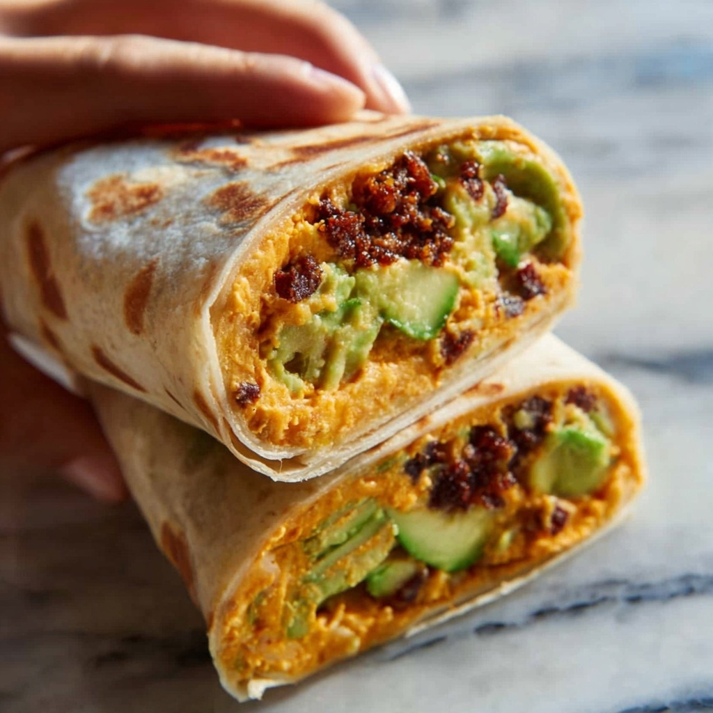 Scallion Pancake with Egg and Spinach Wrap Recipe - Recipe Image