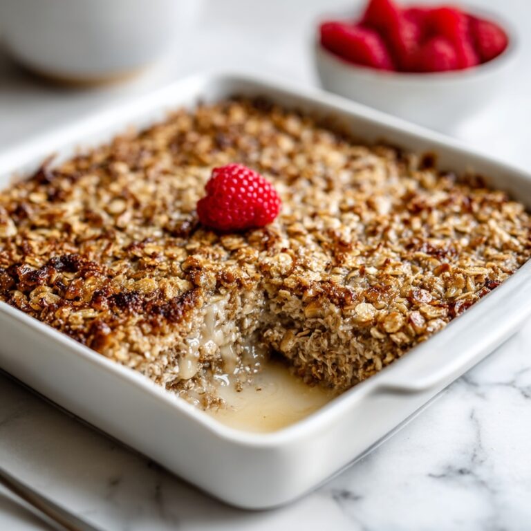 Cinnamon Cottage Cheese Oatmeal Bake for Cozy Mornings Recipe