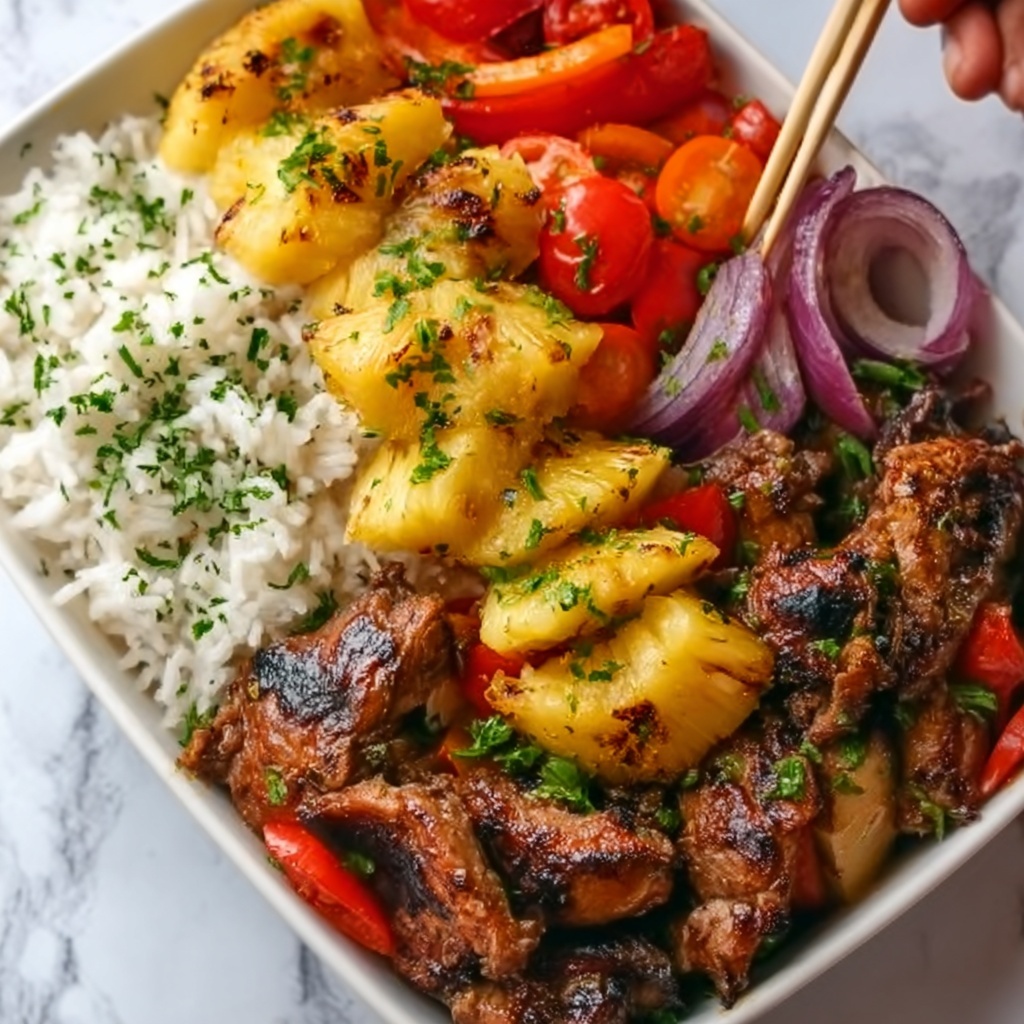 Hawaiian Chicken Sheet Pan Recipe - Recipe Image