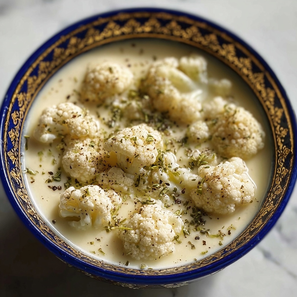 Mediterranean-Style Cauliflower Soup Recipe - Recipe Image