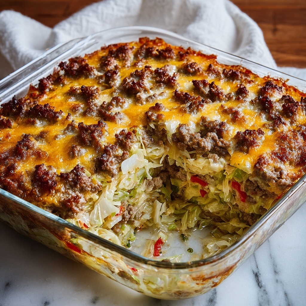 Southern Style Cabbage Beef Bake Recipe - Recipe Image