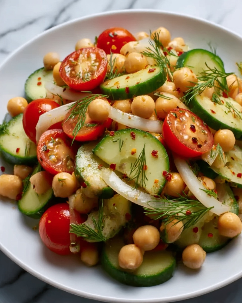 Chickpea Cucumber Salad Recipe - Recipe Image