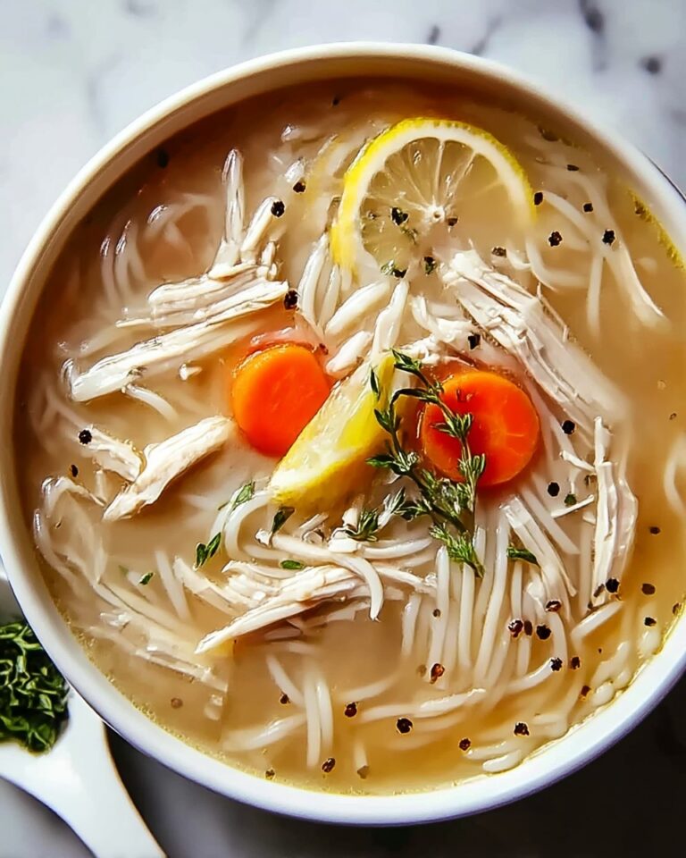 Mediterranean Lemon Chicken Soup Recipe