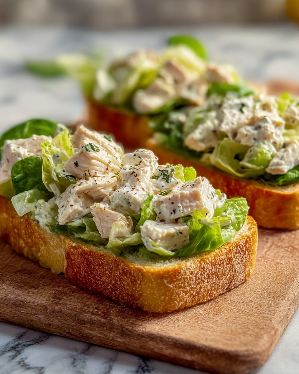 Chopped Chicken Caesar Salad Sandwiches Recipe - Recipe Image