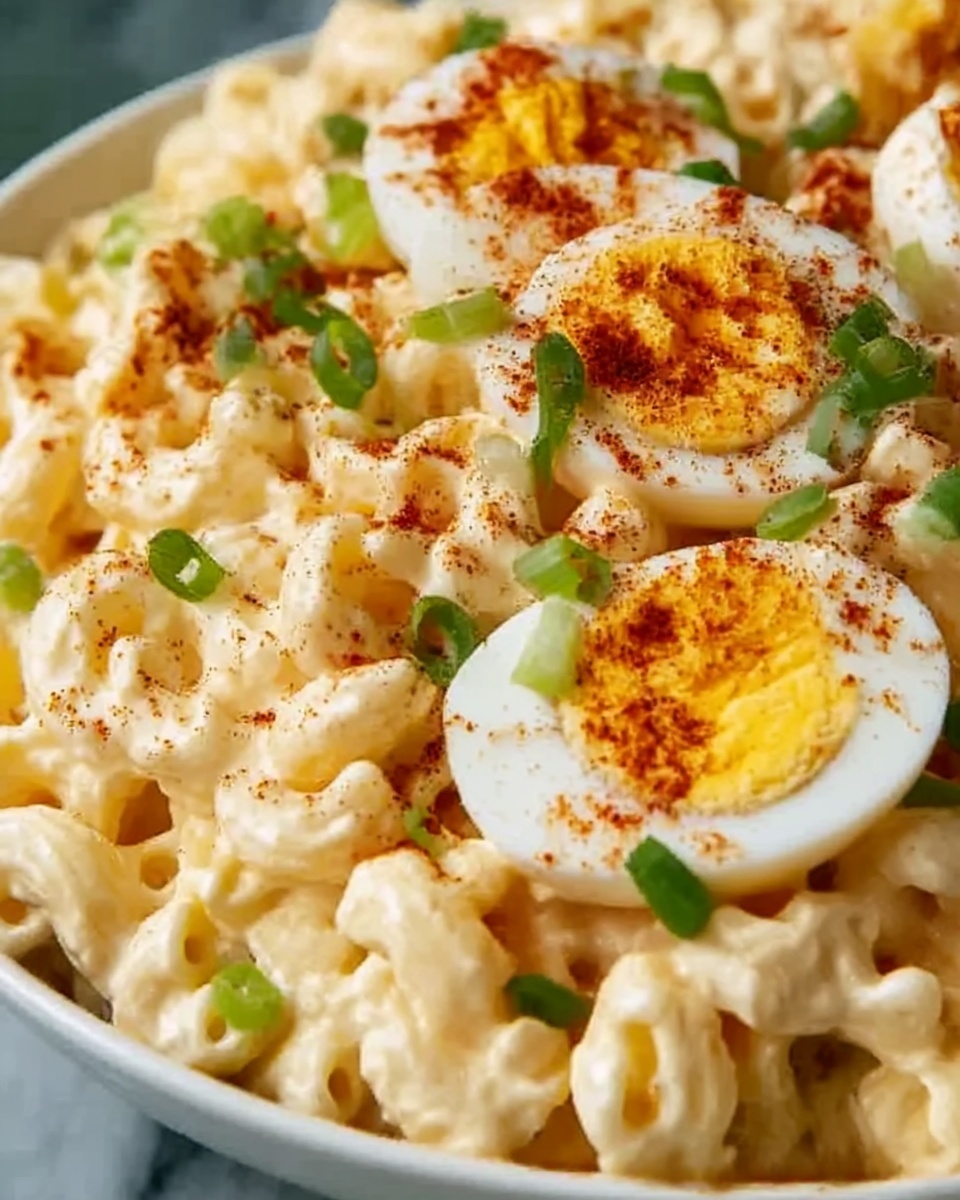 Deviled Egg Macaroni Salad Recipe - Recipe Image
