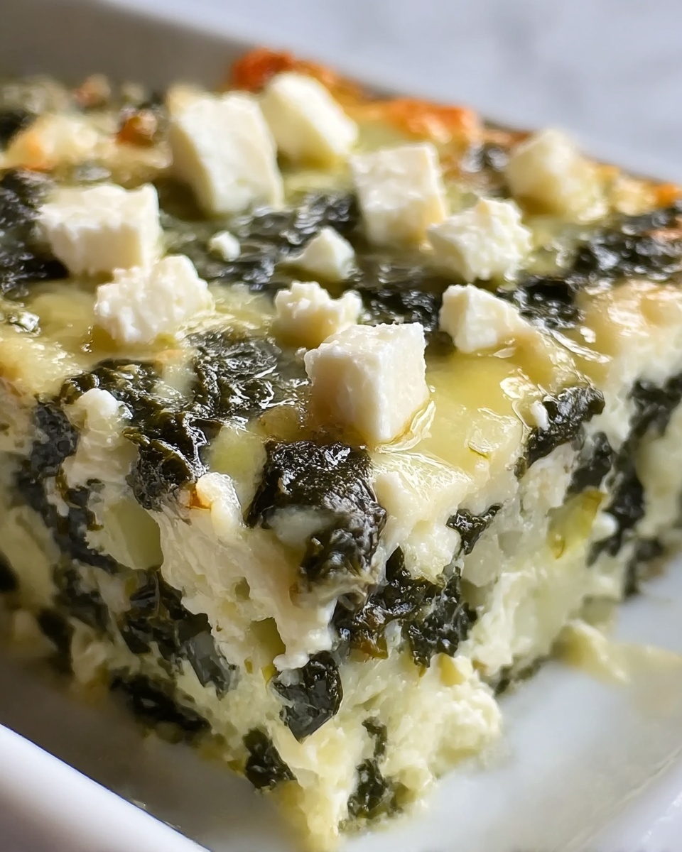 Spinach Casserole with Feta Cheese Recipe - Recipe Image