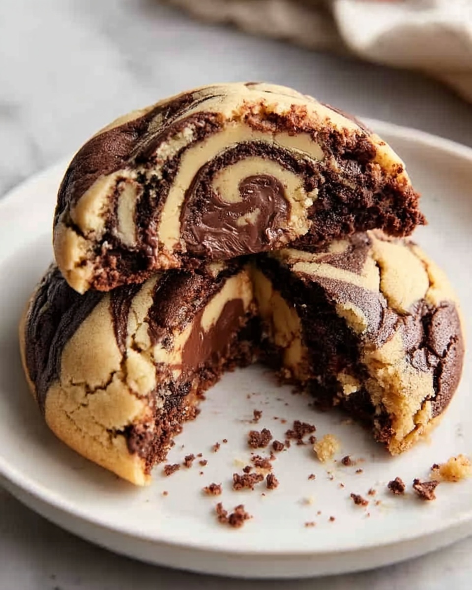 Peanut Butter Brownie Swirl Cookies Recipe - Recipe Image