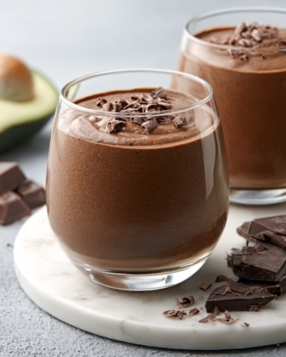 Avocado Chocolate Peanut Butter Smoothie Recipe - Recipe Image