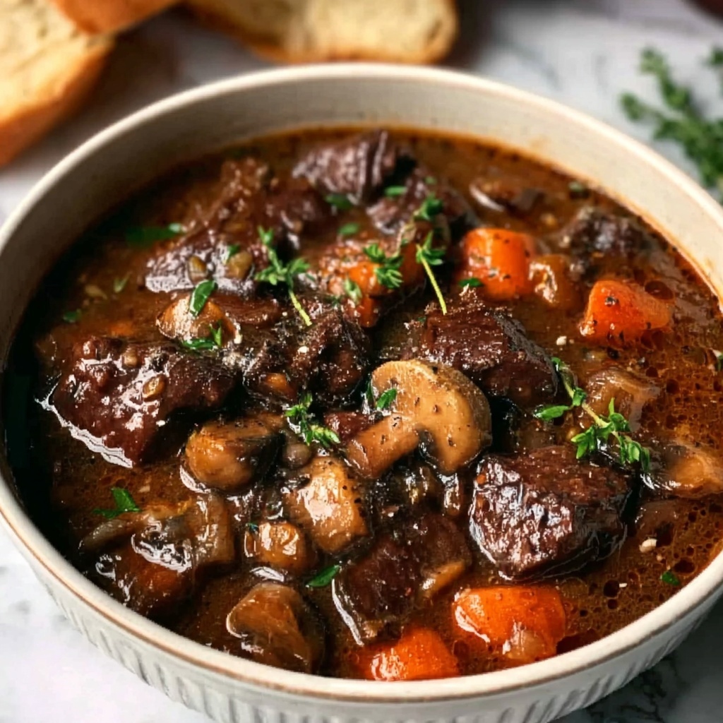Slow Cooker Beef Bourguignon Recipe - Recipe Image