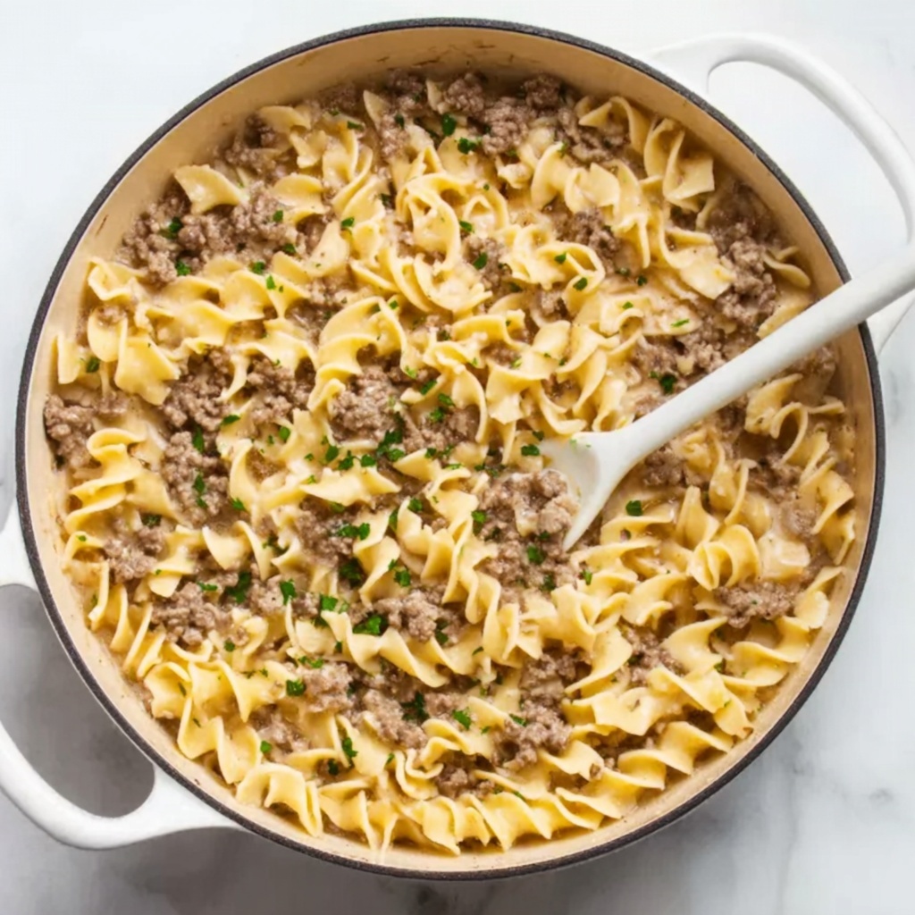 The Best Hamburger Stroganoff Recipe - Recipe Image