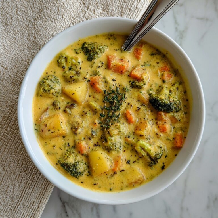 Broccoli Potato Cheese Soup Recipe