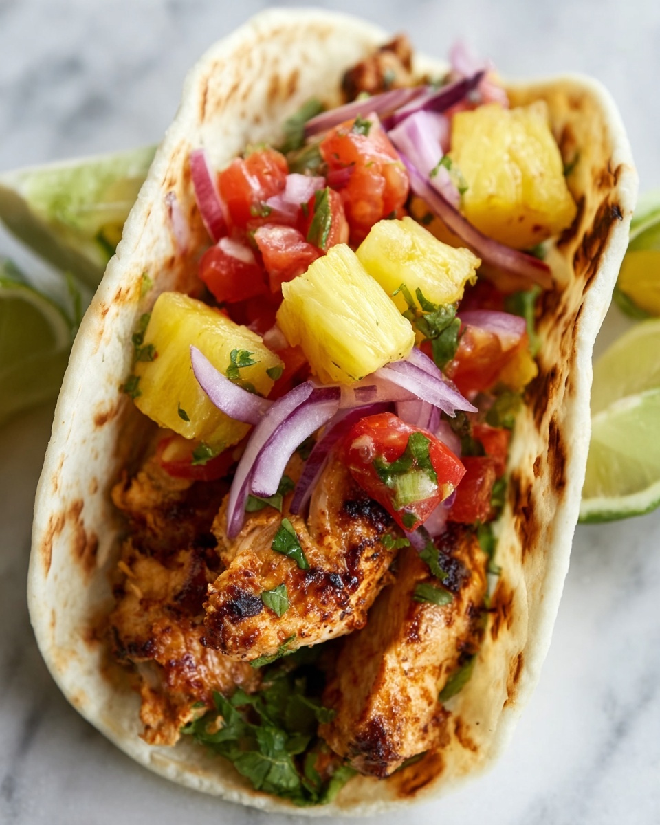 Chicken Tacos with Pineapple Salsa Recipe - Recipe Image