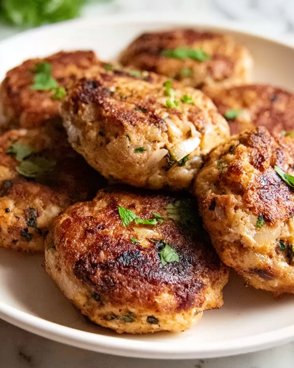 Mediterranean Chicken Patties Recipe - Recipe Image