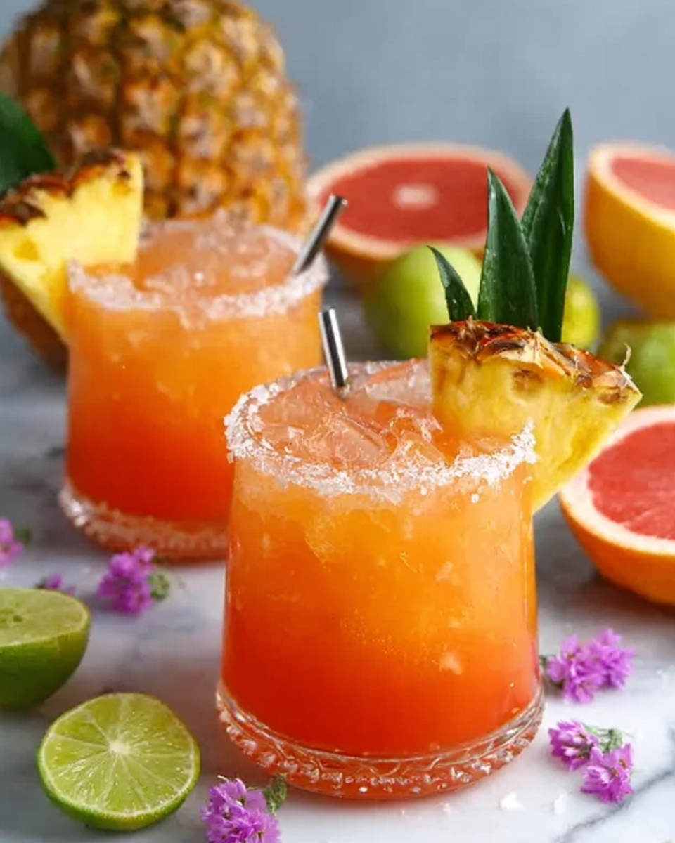 Pineapple Mango Rum Punch Recipe - Recipe Image