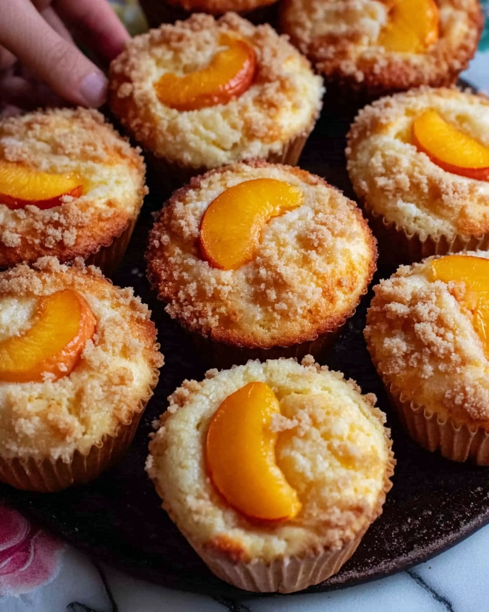 Peach Financiers: Elegant French Almond Cakes Recipe - Recipe Image